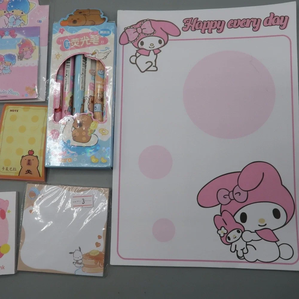 Pochacco Sanrio Stationary Lot Anime Pen Notepad Sticky Notes